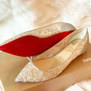 NIB Authentic Christian Louboutin Follies Flats 38